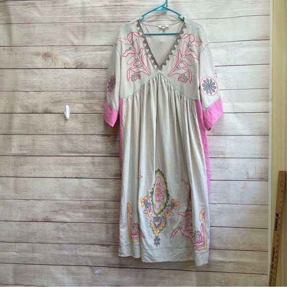 BLUE VELVET DARING HEART BOHO MAXI DRESS - Picture 3 of 12